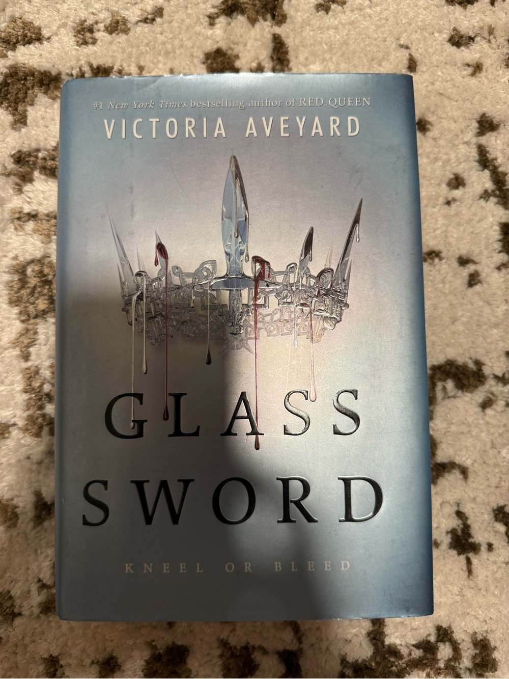 “Glass Sword” Hardcover Book - Blue